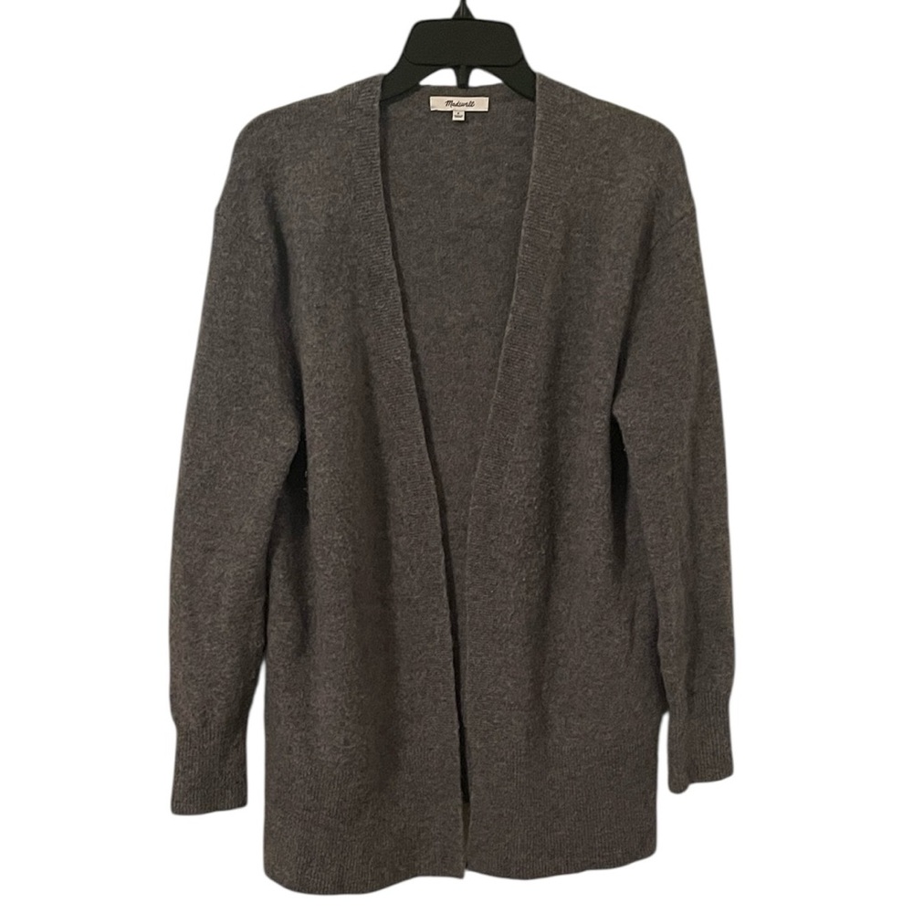 Madewell Women's Gray Knit Merino Wool Cozy Walker‎  Sweater Cardigan Size S